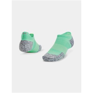 Šedo-zelené pánské sportovní ponožky Under Armour UA AD Run Cushion 1pk NS Tab -