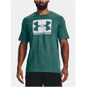 Tmavě zelené pánské sportovní tričko Under Armour UA BOXED SPORTSTYLE SS