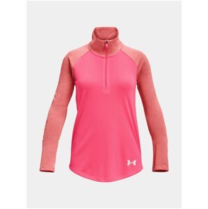 Tmavě růžové holčičí sportovní tričko Under Armour Tech