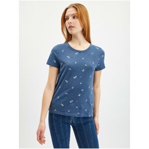 Modré dámské vzorované tričko GAP