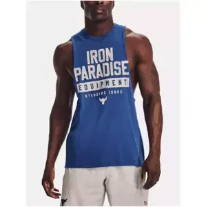 Modré pánské sportovní tílko Under Armour UA PJT Rock Iron Muscle