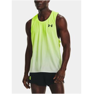 Neonově zelené pánské sportovní tílko Under Armour UA RUSH CICADA SINGLET