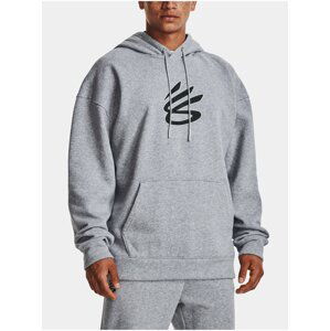 Šedá pánská sportovní mikina Under Armour Curry Big Splash PO Hoodie