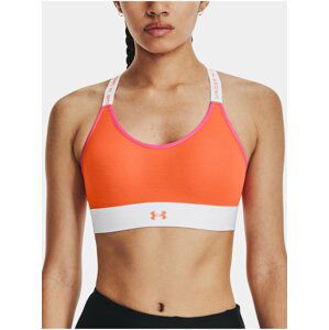 Oranžová dámská sportovní podprsenka Under Armour UA Infinity Mid - Run Hook