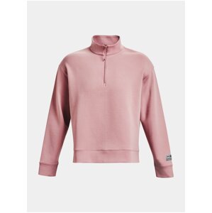 Starorůžová pánská sportovní mikina Under Armour UA Summit Knit 1/2 Zip