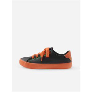 Oranžovo-černé holčičí tenisky Reima Peace Low Top