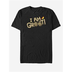Černé unisex tričko I Am Groot Strážci Galaxie ZOOT.FAN Marvel