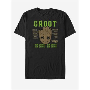 Černé unisex tričko I Am Groot Strážci Galaxie vol. 2 Marvel