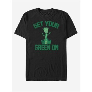 Černé unisex tričko Get Your Green On Groot Strážci Galaxie ZOOT.FAN Marvel
