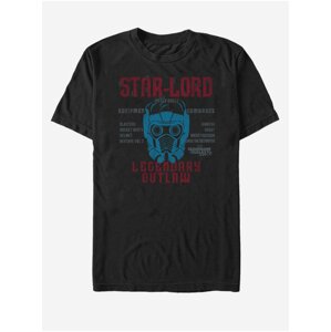 Černé unisex tričko Star-Lord Strážci Galaxie ZOOT.FAN Marvel