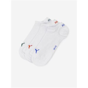 Sada tří párů ponožek v bílé barvě Puma Sneaker Plain