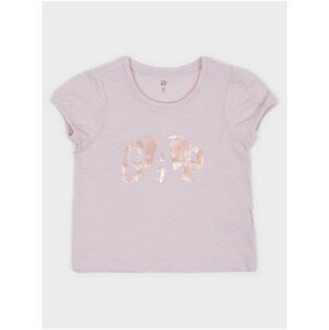 Světle růžové holčičí tričko s logem GAP