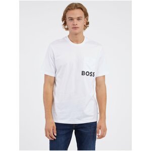 Bílé pánské tričko BOSS