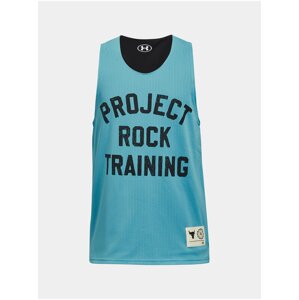 Světle modré klučičí tílko s potiskem Under Armour Project Rock Rvrsbl Mesh Top TG