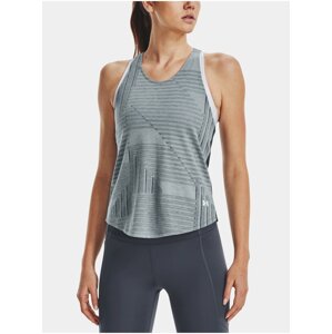 Světle modré dámské sportovní tílko Under Armour Streaker Deco Diamond Tank