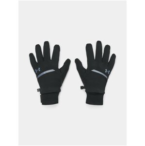 Černé pánské sportovní rukavice Under Armour UA Storm Fleece Run Gloves