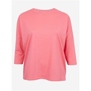 Růžové dámské basic tričko Fransa