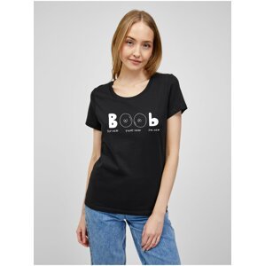 Černé dámské tričko s potiskem ZOOT.Original Boob