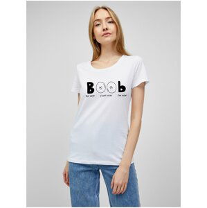 Bílé dámské tričko s potiskem ZOOT.Original Boob