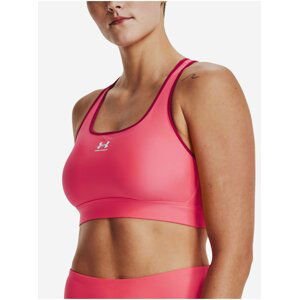 Růžová dámská sportovní podprsenka Under Armour Mid