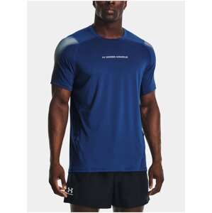 Modré pánské sportovní tričko Under Armour UA HG Armour Nov Fitted SS