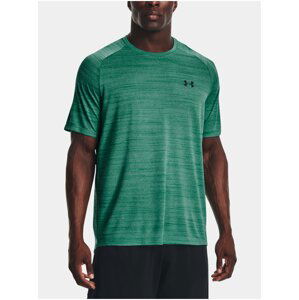 Zelené pánské žíhané sportovní tričko Under Armour UA Tiger Tech 2.0 SS