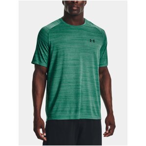 Zelené pánské žíhané sportovní tričko Under Armour Tiger