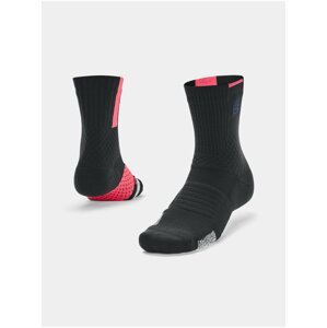 Růžovo-černé unisex sportovní ponožky Under Armour Curry