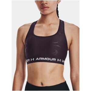 Vínová dámská sportovní podprsenka Under Armour Crossback