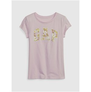 Růžové holčičí tričko s logem GAP