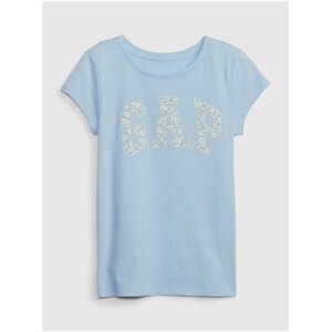 Světle modré holčičí tričko s logem GAP