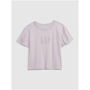 Světle fialové holčičí tričko s logem GAP