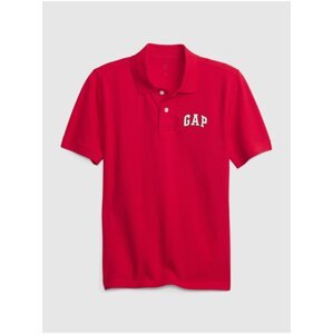 Červené klučičí polo tričko s logem GAP