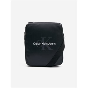 Černá pánská taška přes rameno Calvin Klein Jeans Monogram Soft Reporter