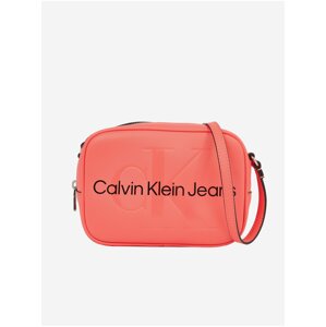 Korálová dámská crossbody kabelka Calvin Klein Jeans Sculpted Camera Bag