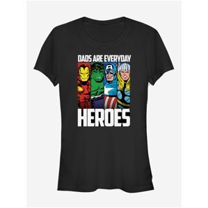 Černé dámské tričko ZOOT.Fan Marvel Everyday Hero Dad