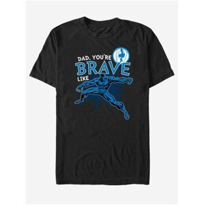 Černé unisex tričko ZOOT.Fan Marvel Brave Like Dad