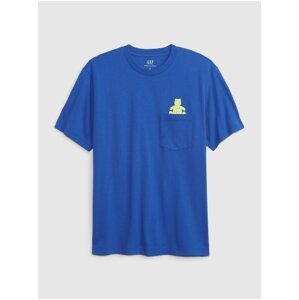 Modré unisex tričko s potiskem GAP