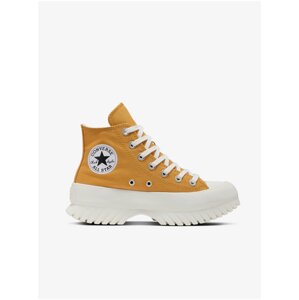 Hořčicové dámské kotníkové tenisky na platformě Converse Chuck Taylor All Star Lugged 2.0