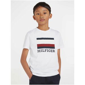 Bílé klučičí tričko Tommy Hilfiger