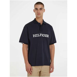 Tmavě modré pánské polo tričko Tommy Hilfiger