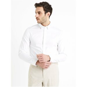 Bílá pánská košile Celio Dawedding1