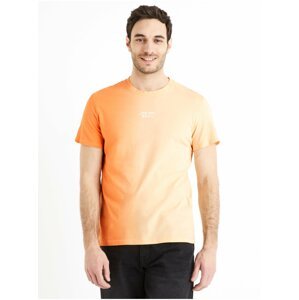 Oranžové pánské tričko Celio Deside