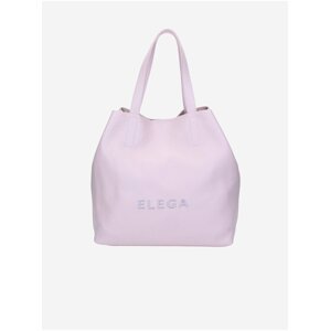 Světle fialová dámská kožená kabelka ELEGA Fancy