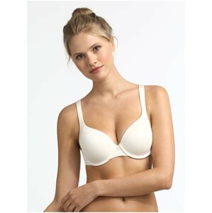 Krémová dámská podprsenka DIM INVISIBLE GENEROUS LIGHT PADDED BRA