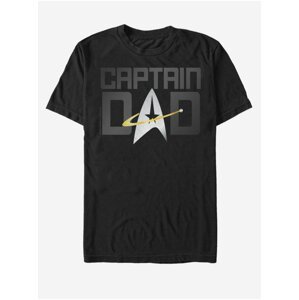 Černé unisex tričko ZOOT.Fan Paramount Captain Dad