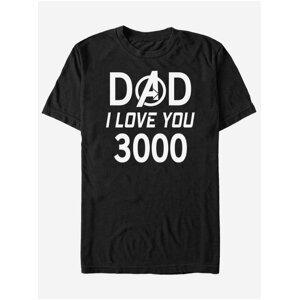 Černé unisex tričko ZOOT.Fan Marvel Dad 3000