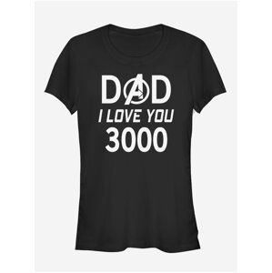 Černé dámské tričko ZOOT.Fan Marvel Dad 3000