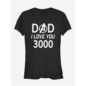 Černé dámské tričko ZOOT.Fan Marvel Dad 3000