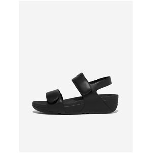 Černé dámské kožené sandály FitFlop Lulu
